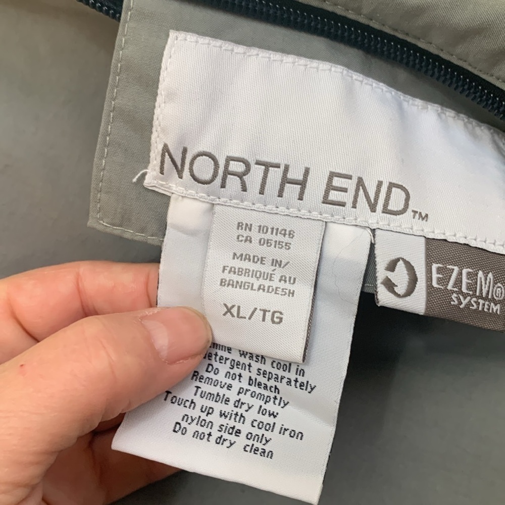 North End NWT Fleece Nylon Reversible O’Brien Bros Pub Tours Ezem Zipper Vest XL - Picture 10 of 17